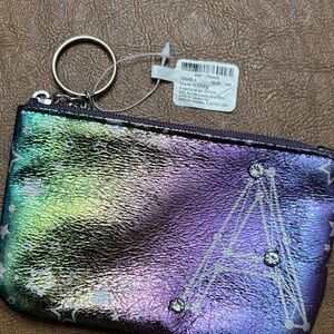 Claire's Black and Purple Small Pouch